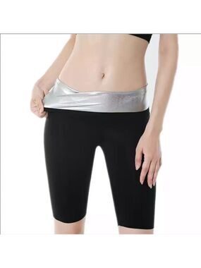 New‎ Women Sauna Sweat Pants Fat Control Waist Slim Shorts. Size Small/Medium